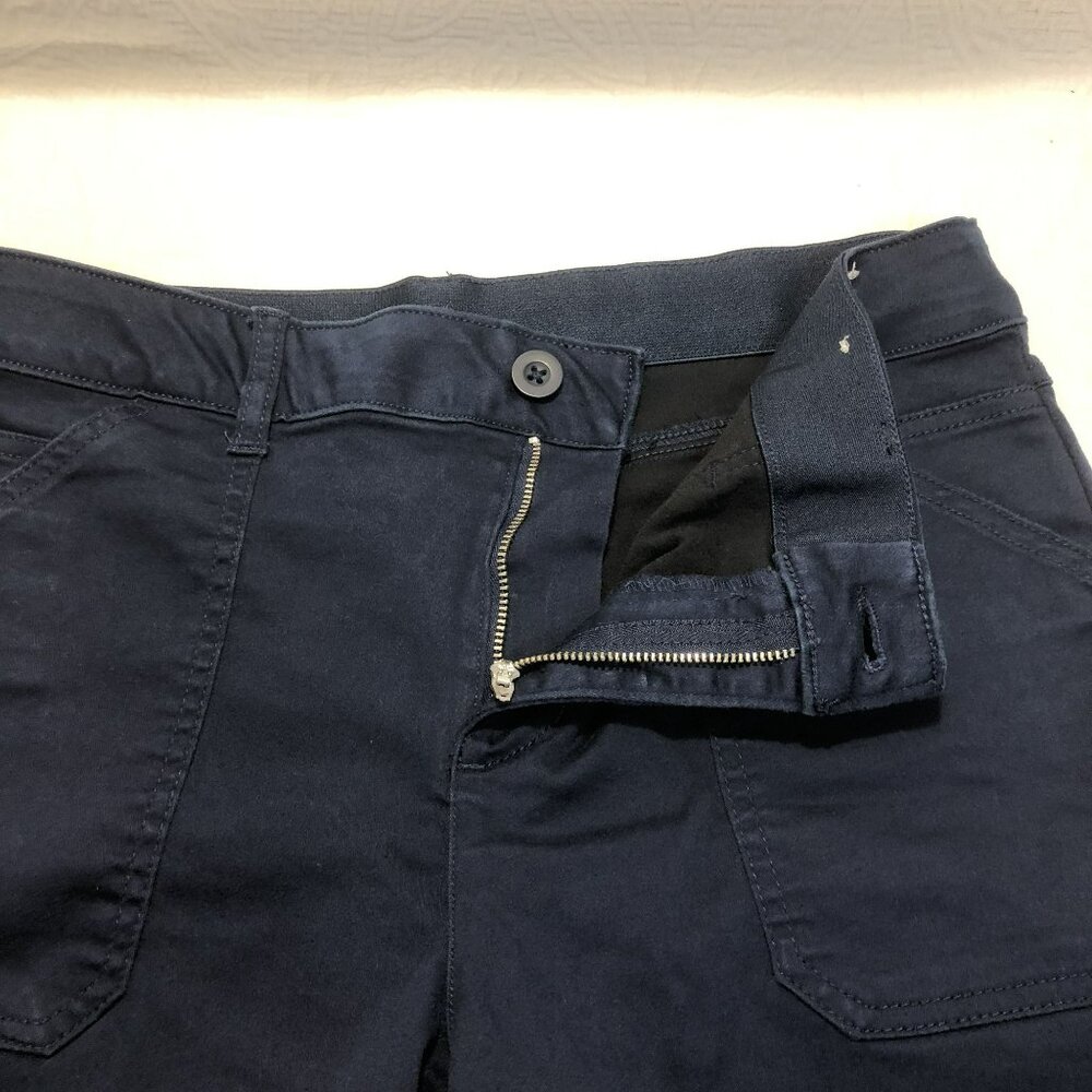 Khakis & Company Capri Pants Womens Navy Blue Size 8 Stretch - Picture 5 of 12